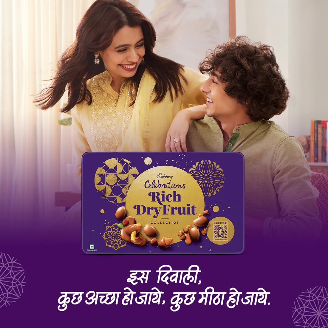 Big Pack - Cadbury Celebrations Premium Selections Chocolates Gift Pack 268 G &amp; Happilo Natural Premium Californian Almonds, 200G, 468 Gram - View 5