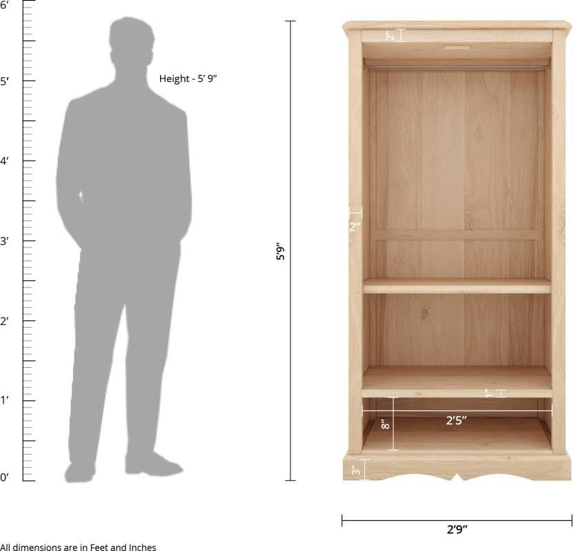 The Attic Jodhpur Carving Wardrobe|Solid Wood Multiple Utility Storage| Clothes Organizer|Wardrobe for Clothes Wooden, almirah for Clothes Wooden|Natural + White Matte Finish - View 3